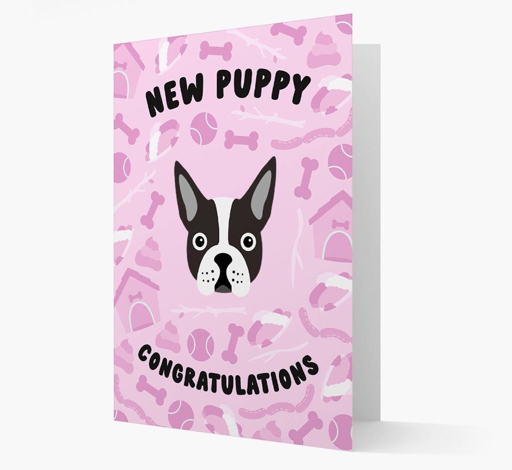 New Puppy, Congratulations: Personalized {breedFullName} Card