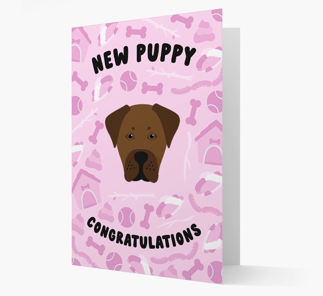 New Puppy, Congratulations: Personalized {breedFullName} Card