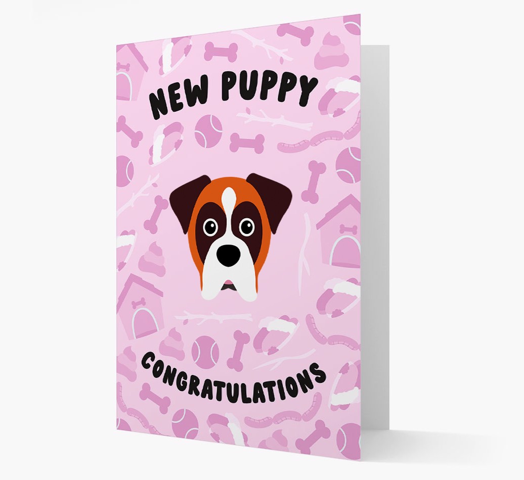 New Puppy, Congratulations: Personalized {breedFullName} Card