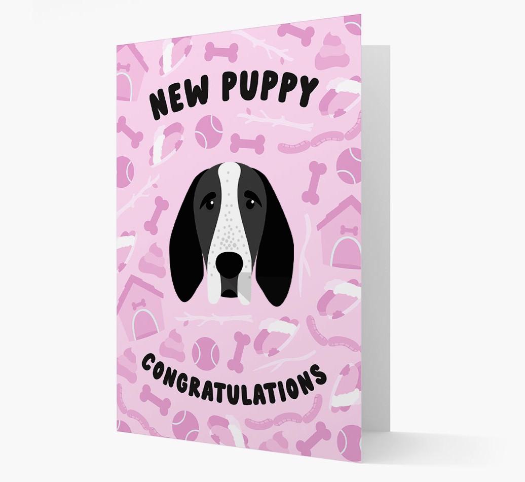 New Puppy, Congratulations: Personalized {breedFullName} Card