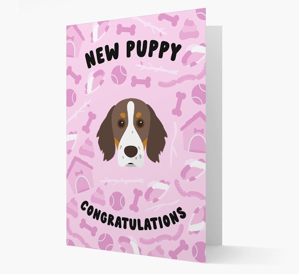 New Puppy, Congratulations: Personalized {breedFullName} Card
