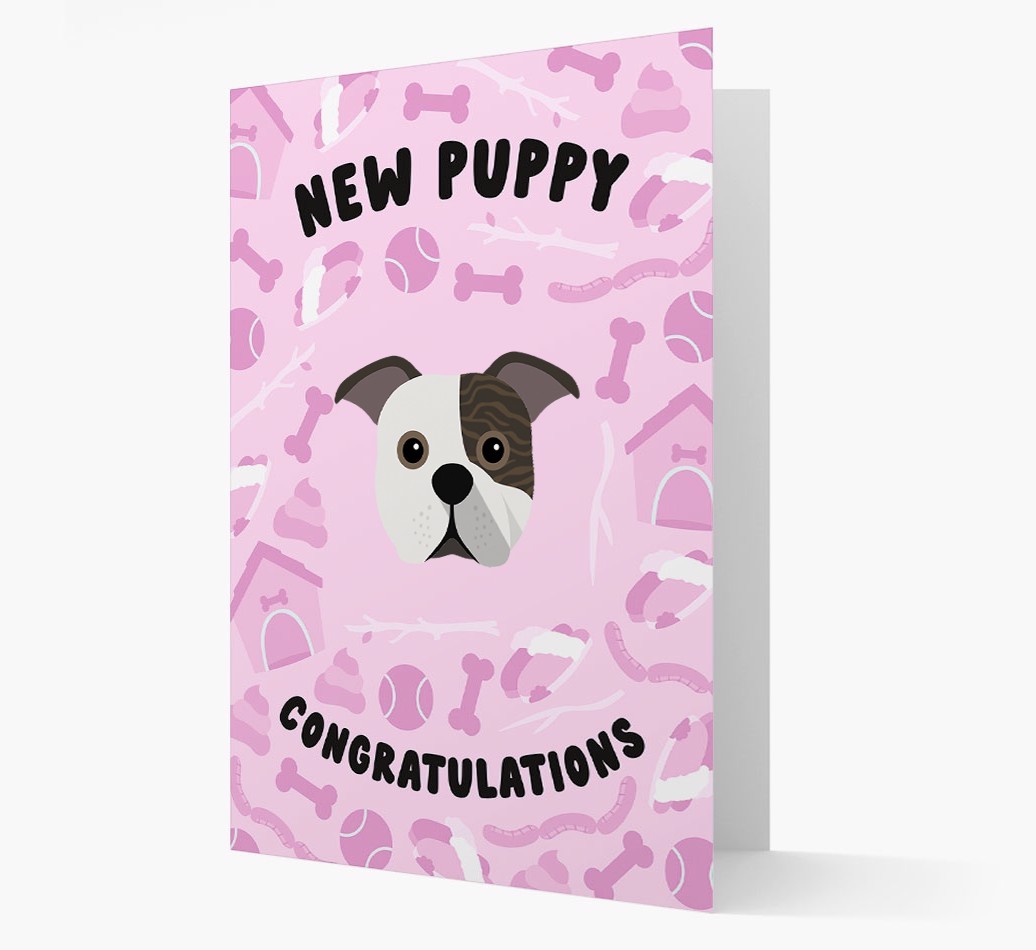 New Puppy, Congratulations: Personalized {breedFullName} Card
