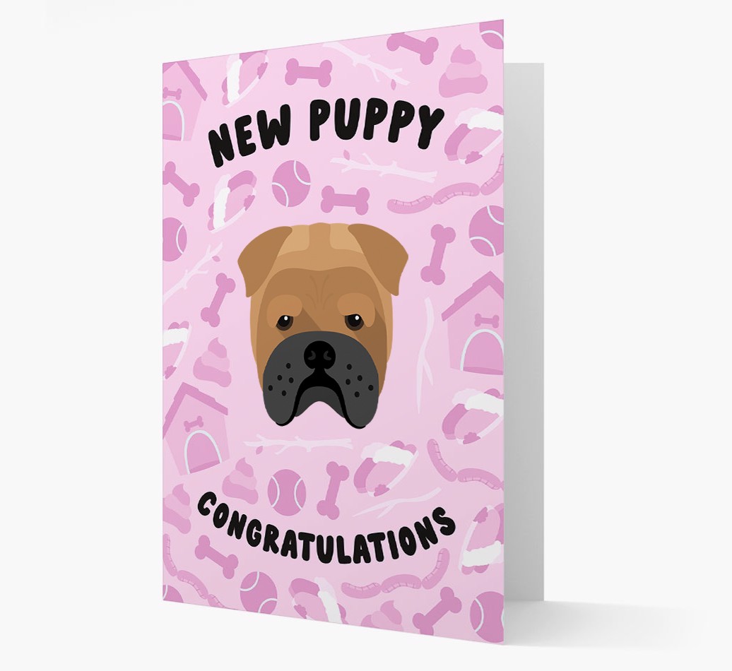 New Puppy, Congratulations: Personalized {breedFullName} Card