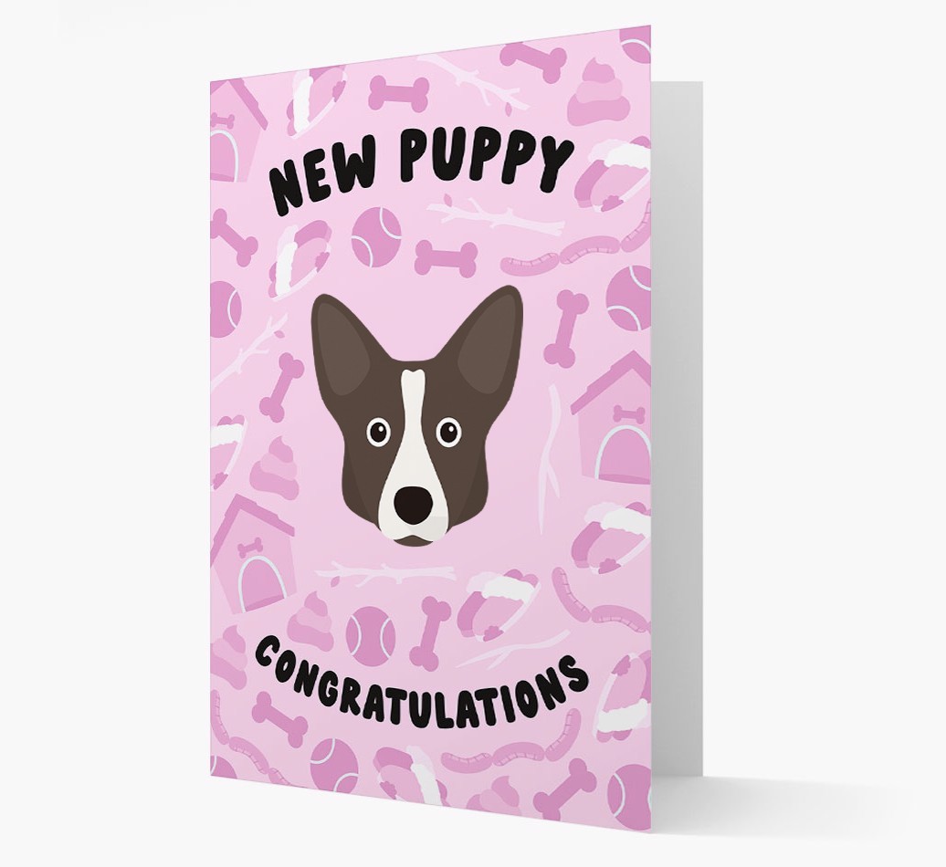 New Puppy, Congratulations: Personalized {breedFullName} Card