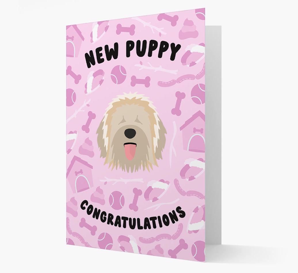 New Puppy, Congratulations: Personalized {breedFullName} Card