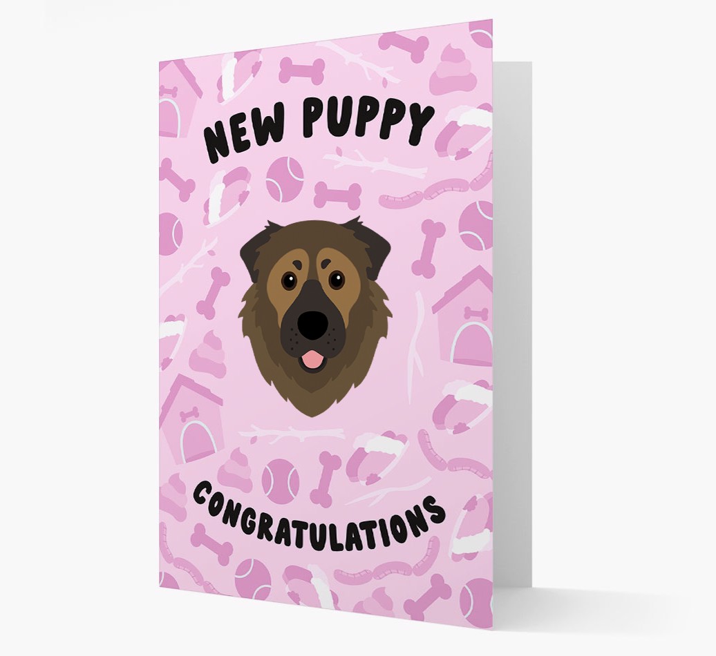New Puppy, Congratulations: Personalized {breedFullName} Card