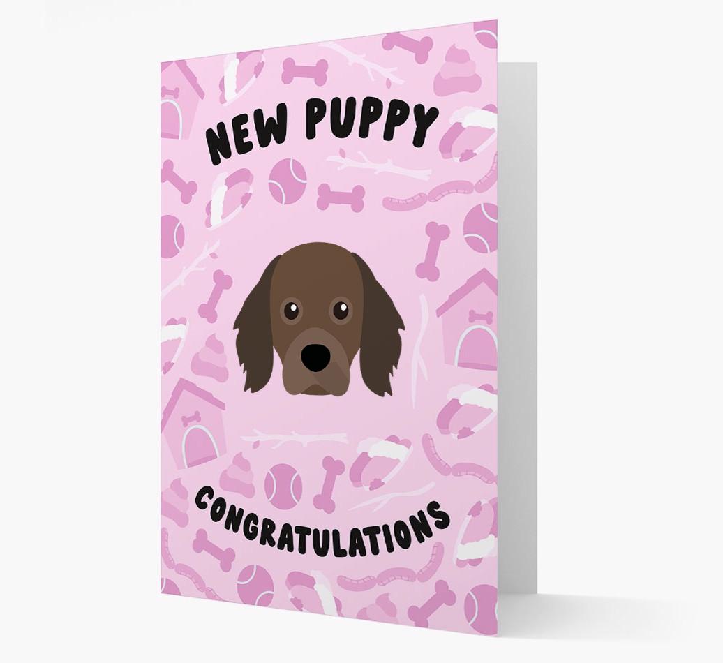 New Puppy, Congratulations: Personalized {breedFullName} Card