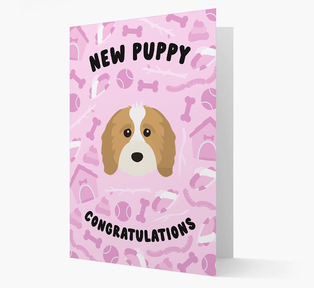 New Puppy, Congratulations: Personalized {breedFullName} Card