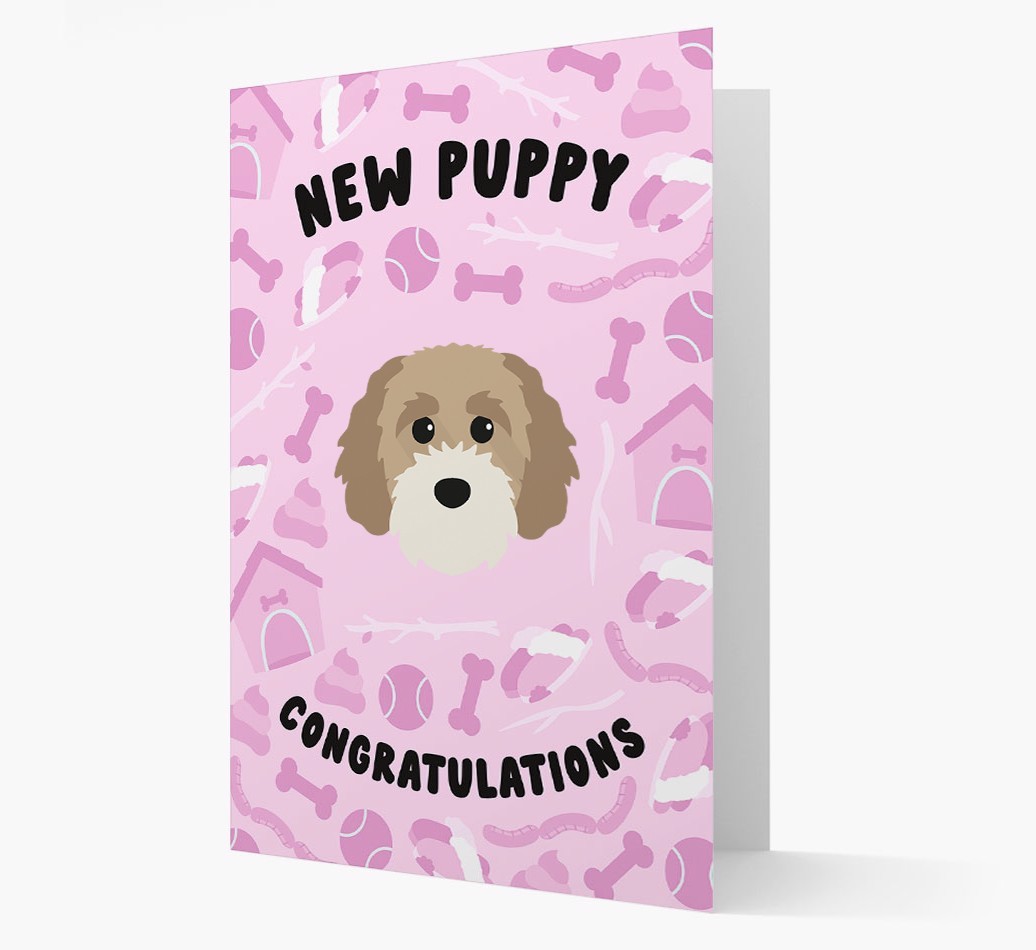 New Puppy, Congratulations: Personalized {breedFullName} Card
