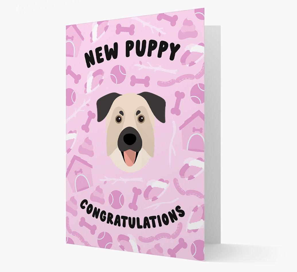 New Puppy, Congratulations: Personalized {breedFullName} Card