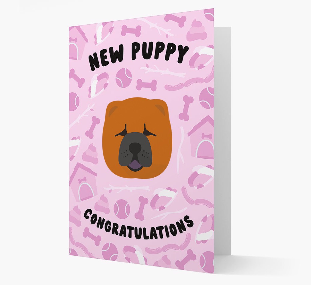 New Puppy, Congratulations: Personalized {breedFullName} Card