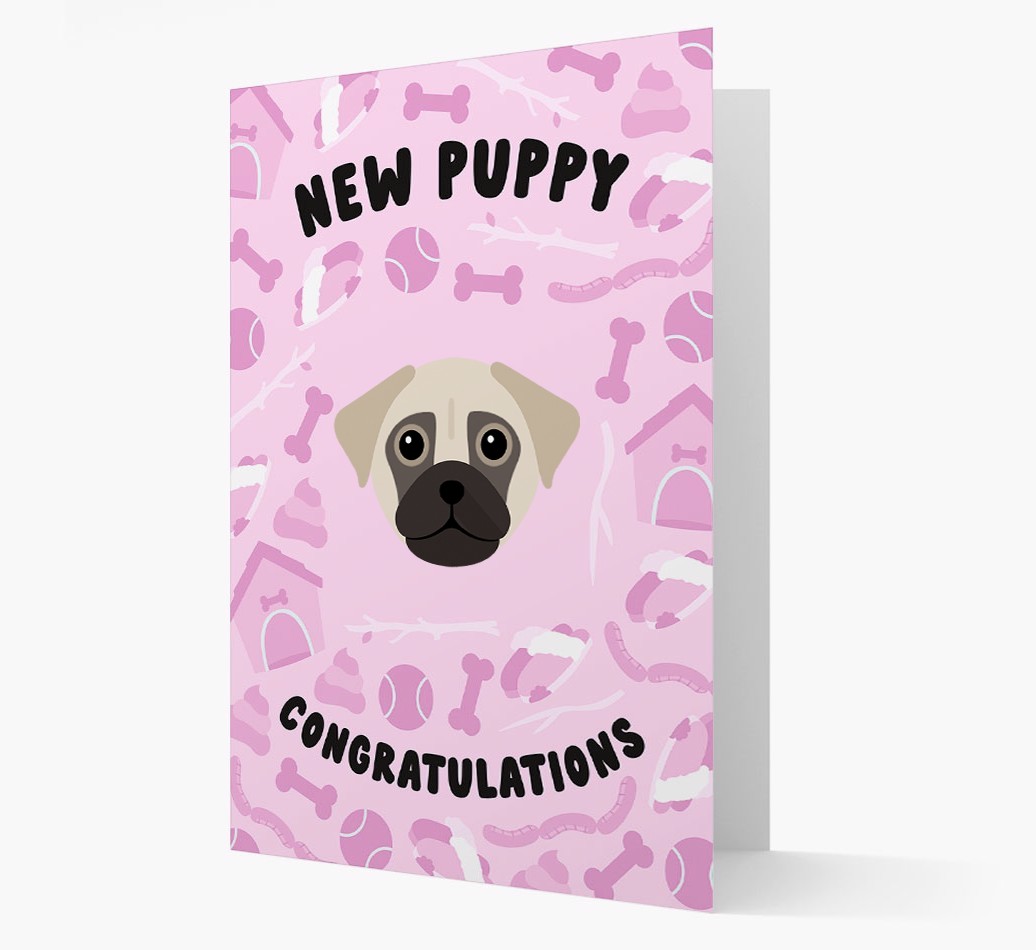 New Puppy, Congratulations: Personalized {breedFullName} Card