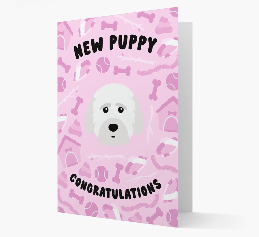 New Puppy, Congratulations: Personalized {breedFullName} Card