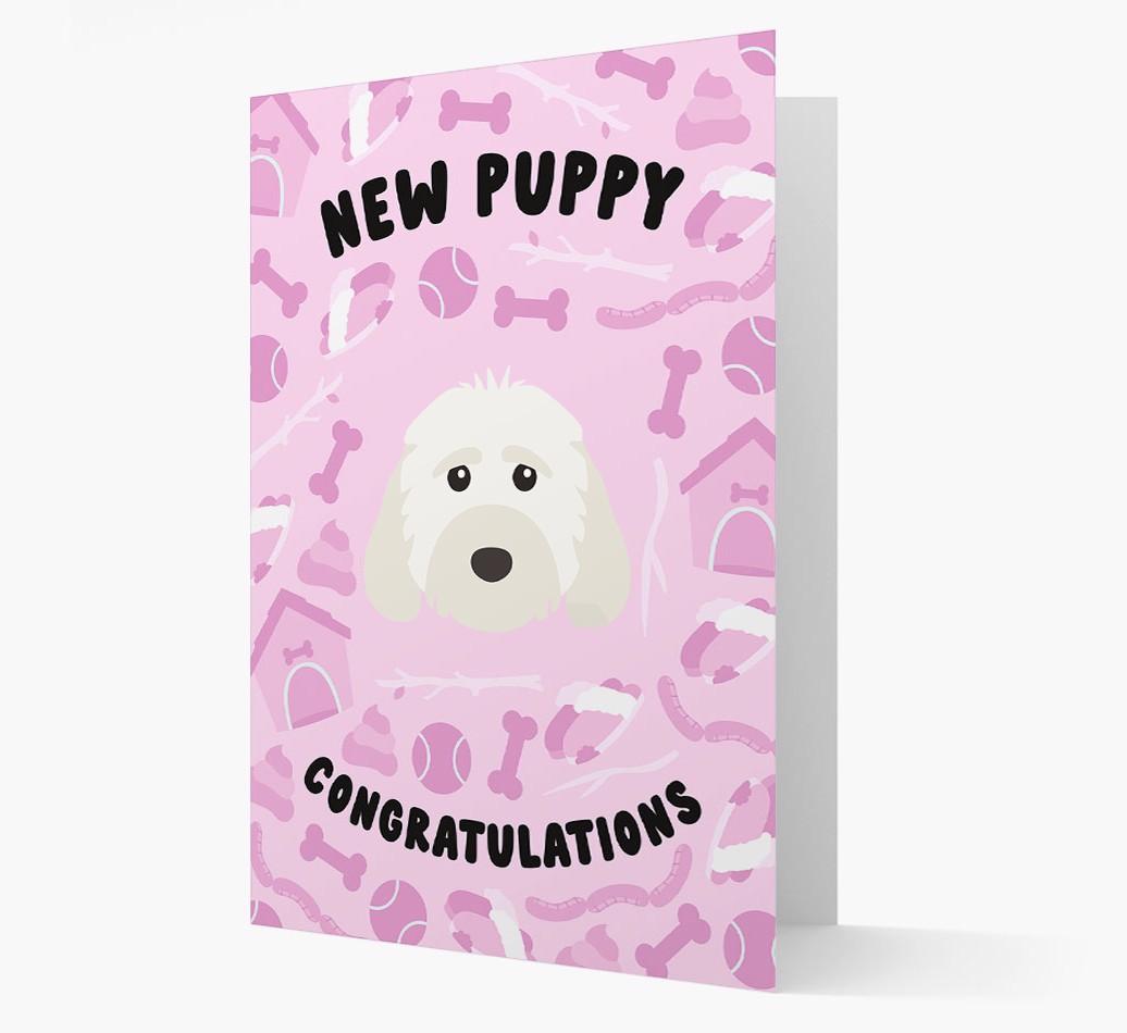 New Puppy, Congratulations: Personalized {breedFullName} Card