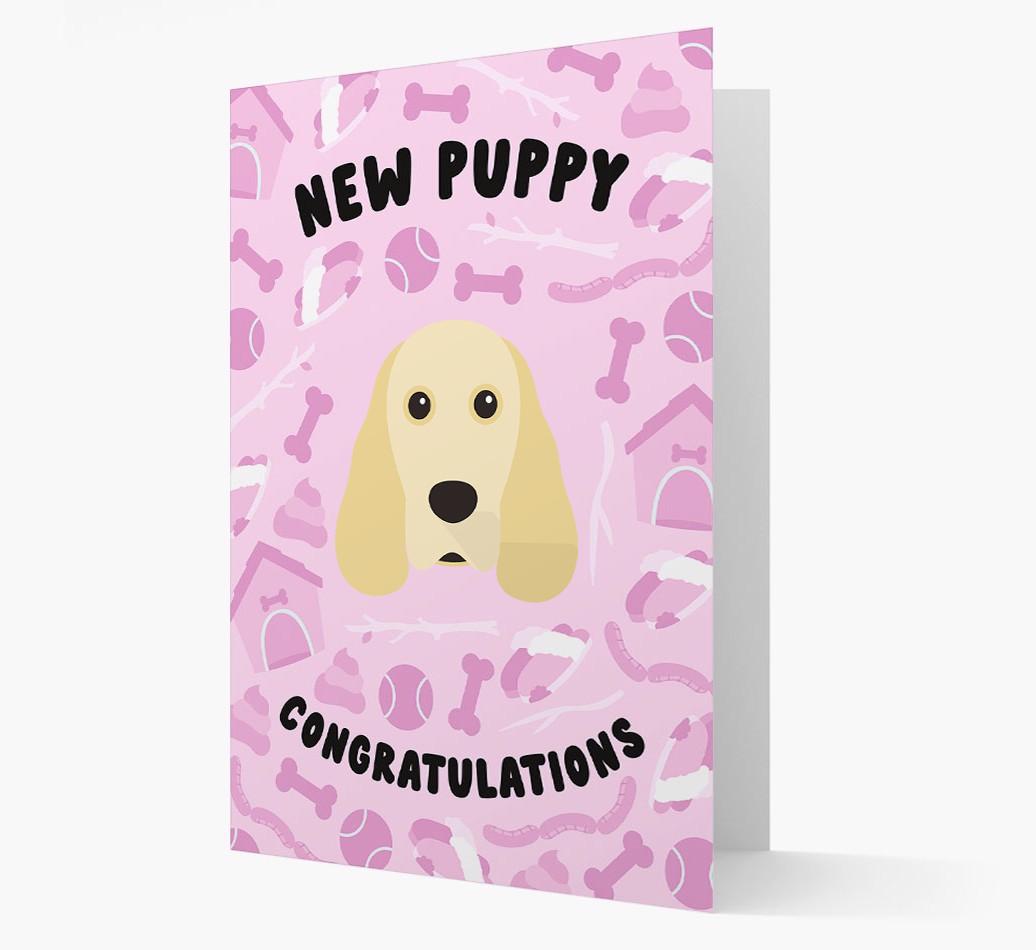 New Puppy, Congratulations: Personalized {breedFullName} Card