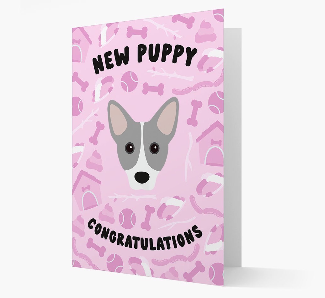 New Puppy, Congratulations: Personalized {breedFullName} Card