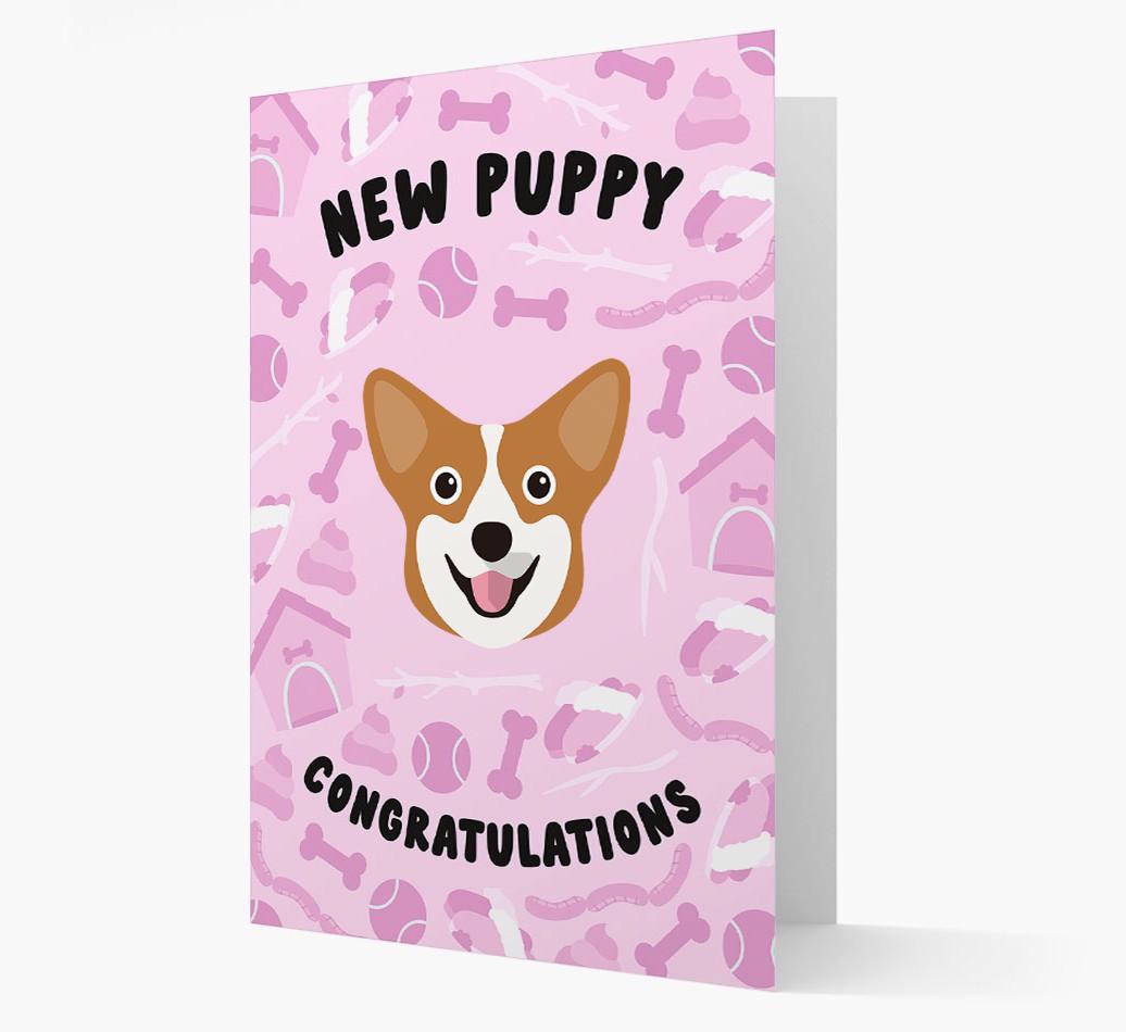 New Puppy, Congratulations: Personalized {breedFullName} Card