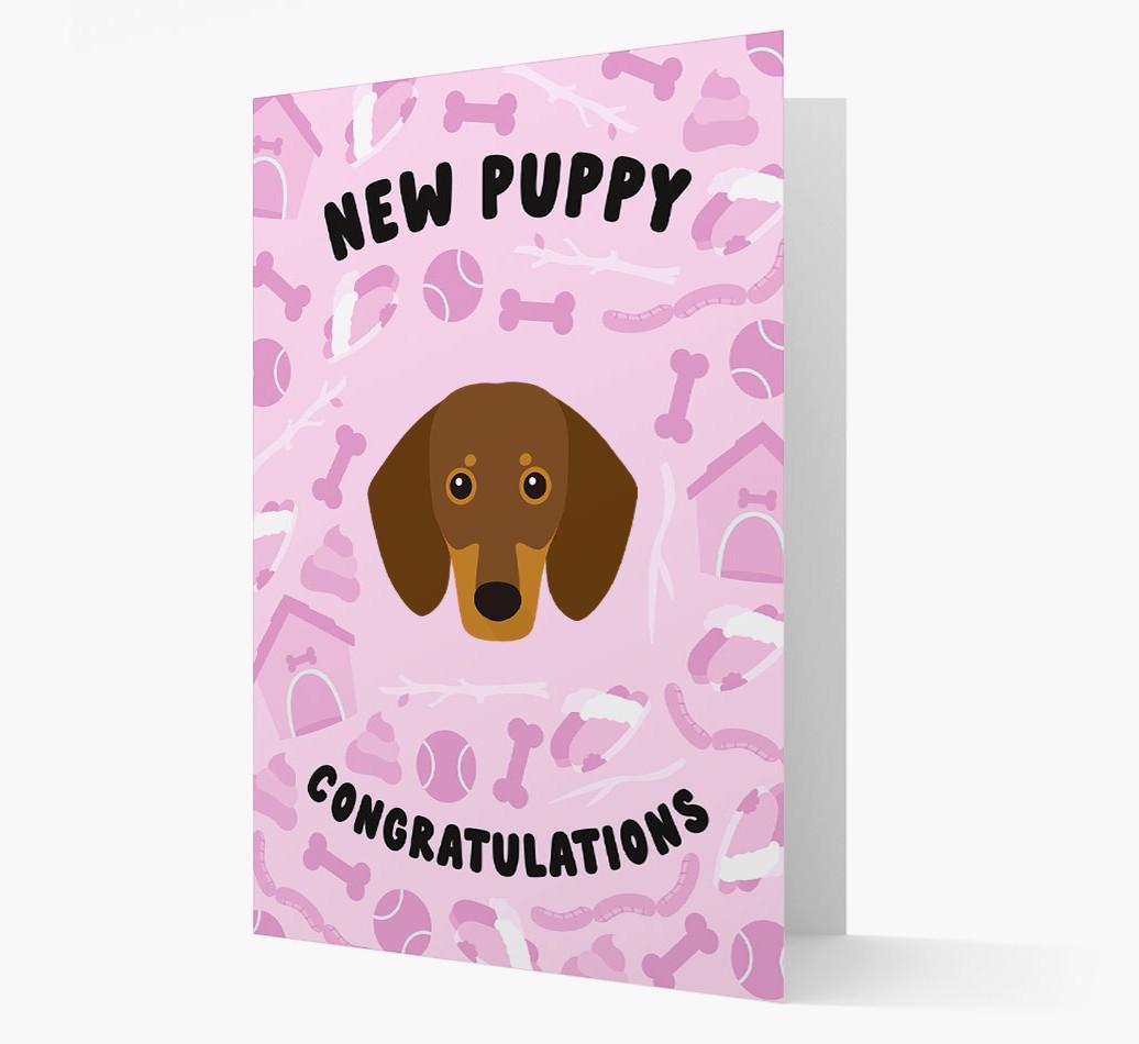 New Puppy, Congratulations: Personalized {breedFullName} Card
