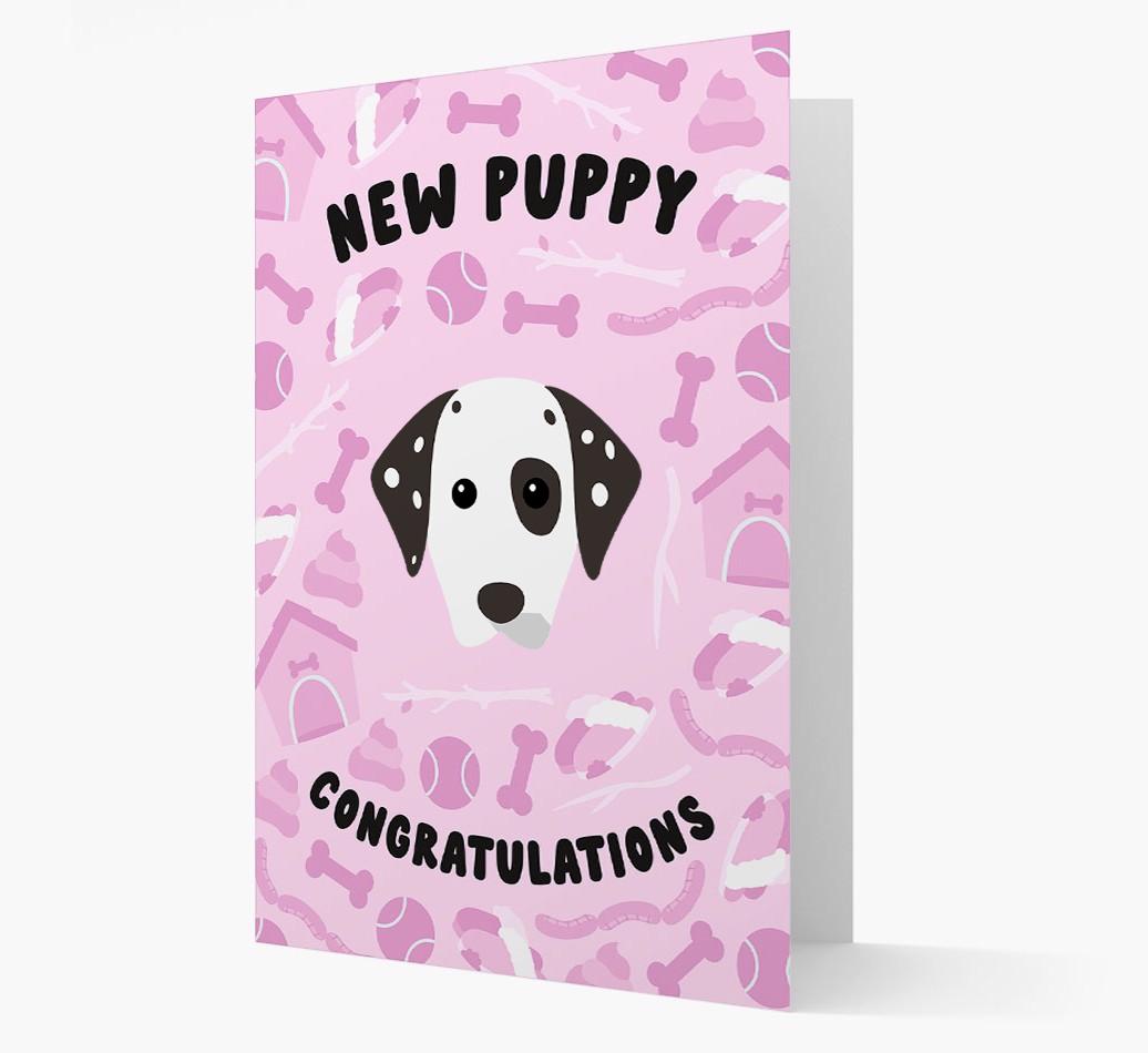 New Puppy, Congratulations: Personalized {breedFullName} Card