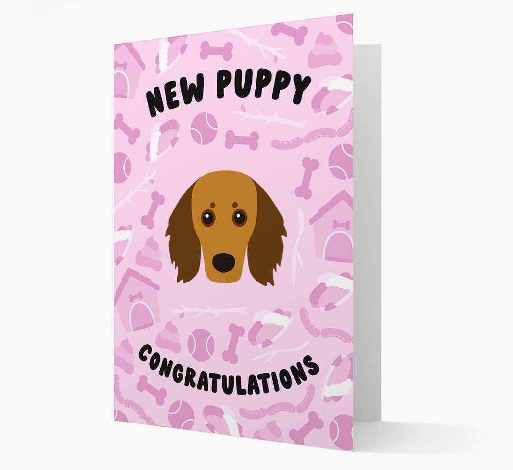 New Puppy, Congratulations: Personalized {breedFullName} Card