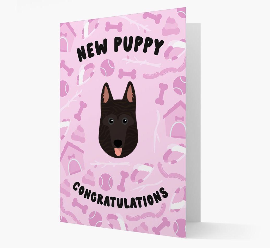 New Puppy, Congratulations: Personalized {breedFullName} Card