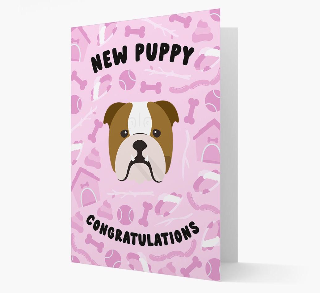 New Puppy, Congratulations: Personalized {breedFullName} Card