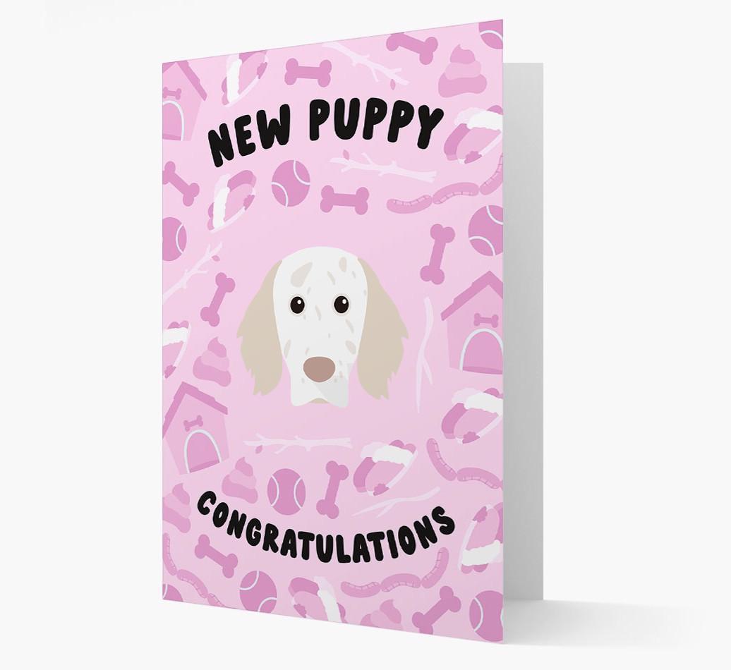 New Puppy, Congratulations: Personalized {breedFullName} Card