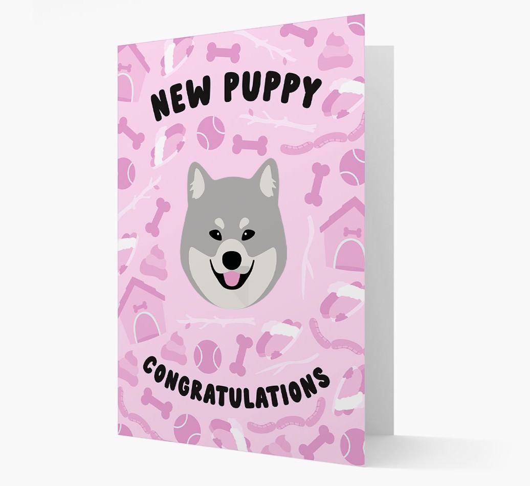 New Puppy, Congratulations: Personalized {breedFullName} Card