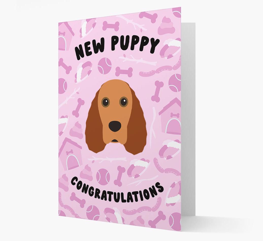 New Puppy, Congratulations: Personalized {breedFullName} Card