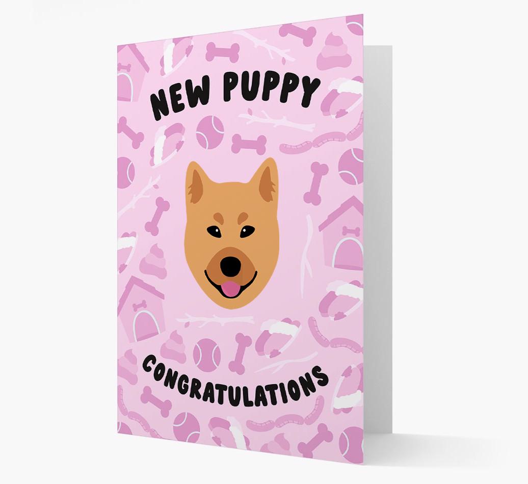 New Puppy, Congratulations: Personalized {breedFullName} Card