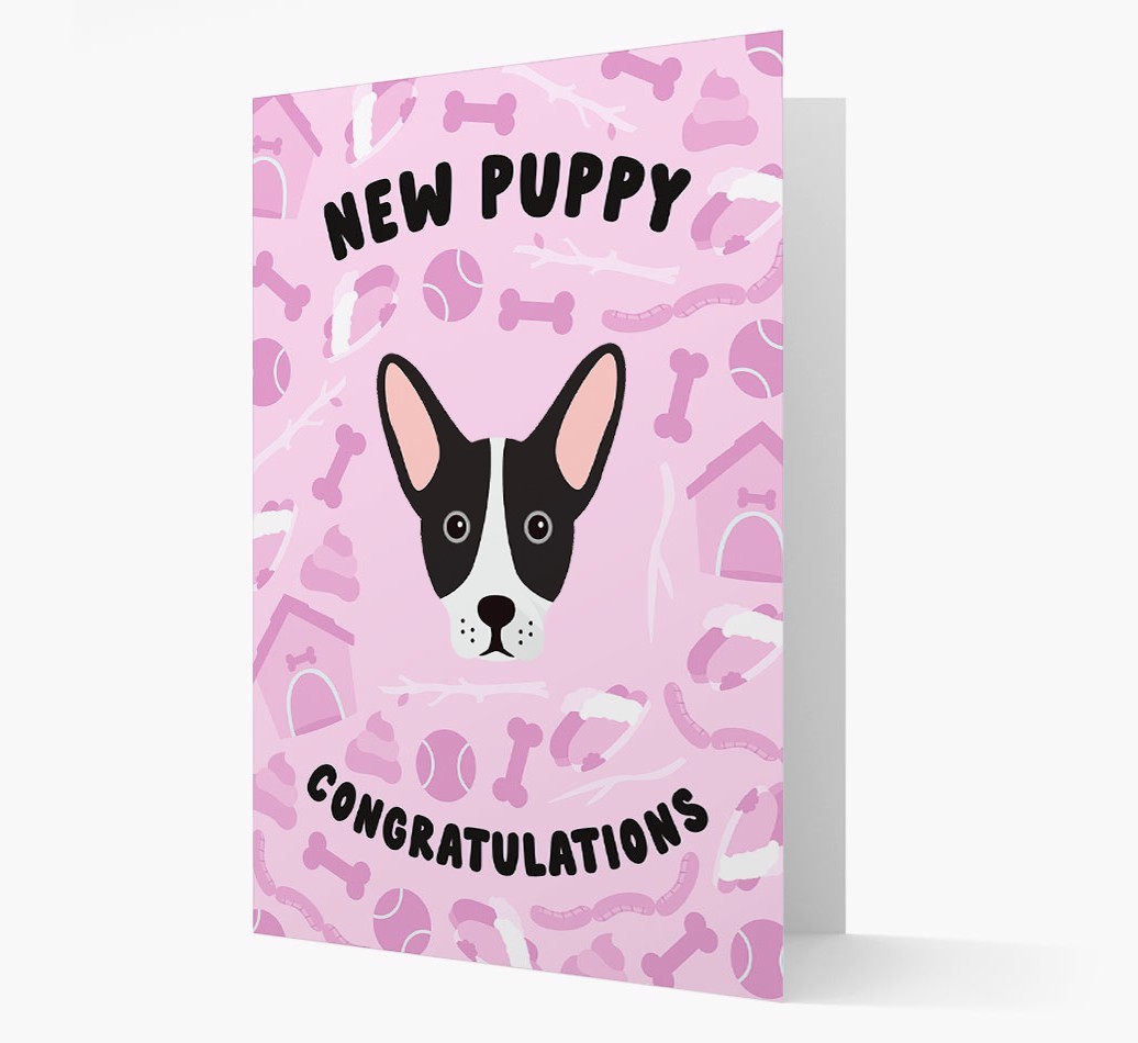 New Puppy, Congratulations: Personalized {breedFullName} Card