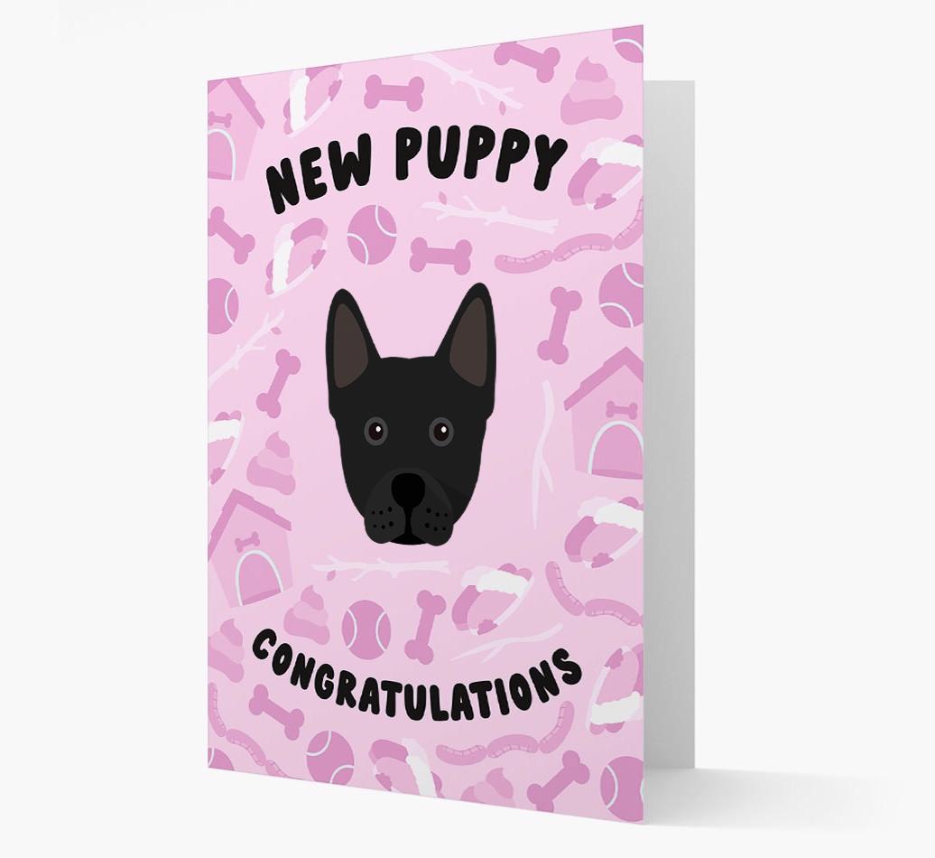 New Puppy, Congratulations: Personalized {breedFullName} Card