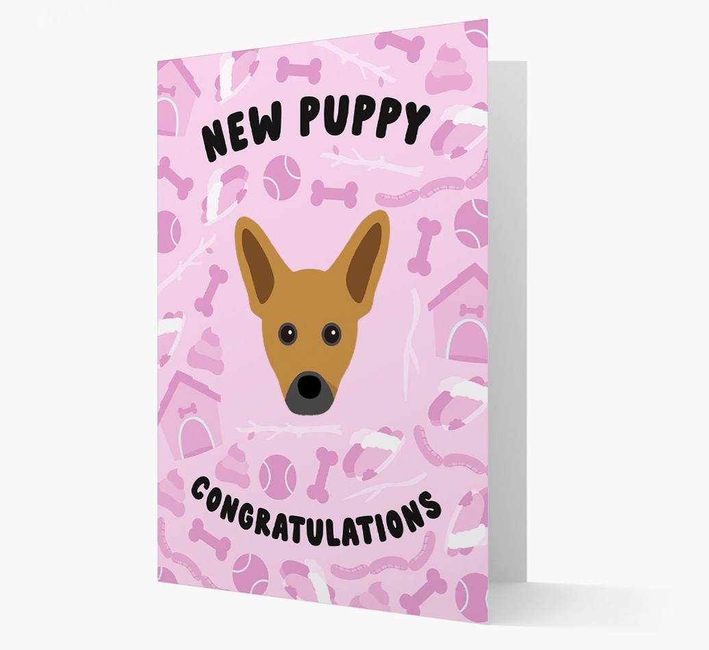 New Puppy, Congratulations: Personalized {breedFullName} Card