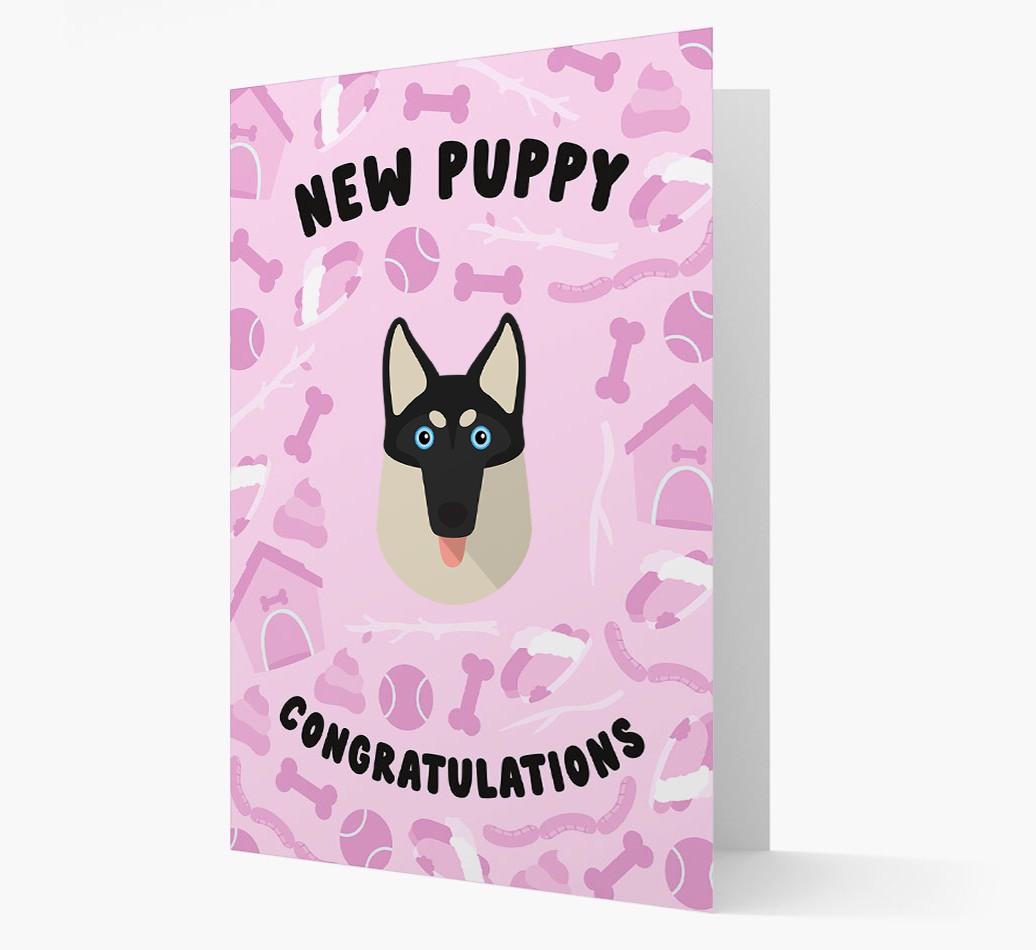 New Puppy, Congratulations: Personalized {breedFullName} Card