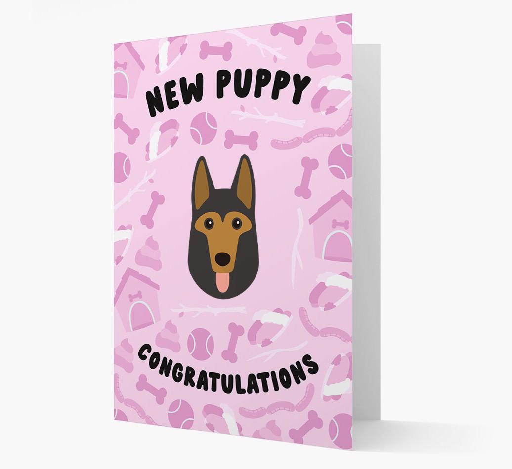 New Puppy, Congratulations: Personalized {breedFullName} Card