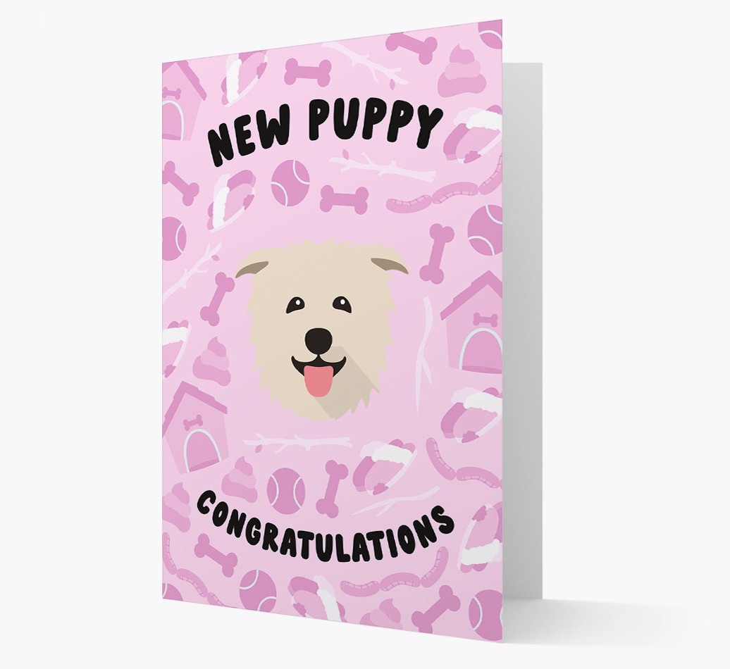 New Puppy, Congratulations: Personalized {breedFullName} Card