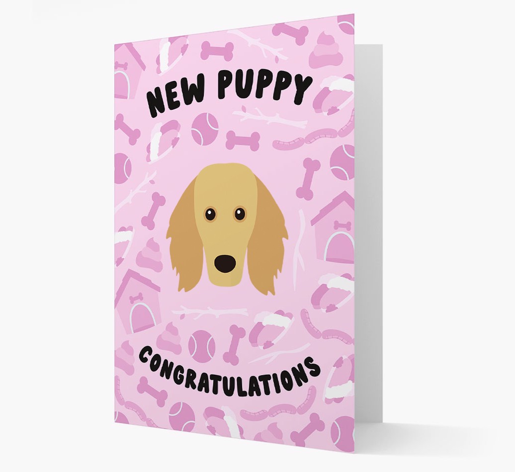 New Puppy, Congratulations: Personalized {breedFullName} Card