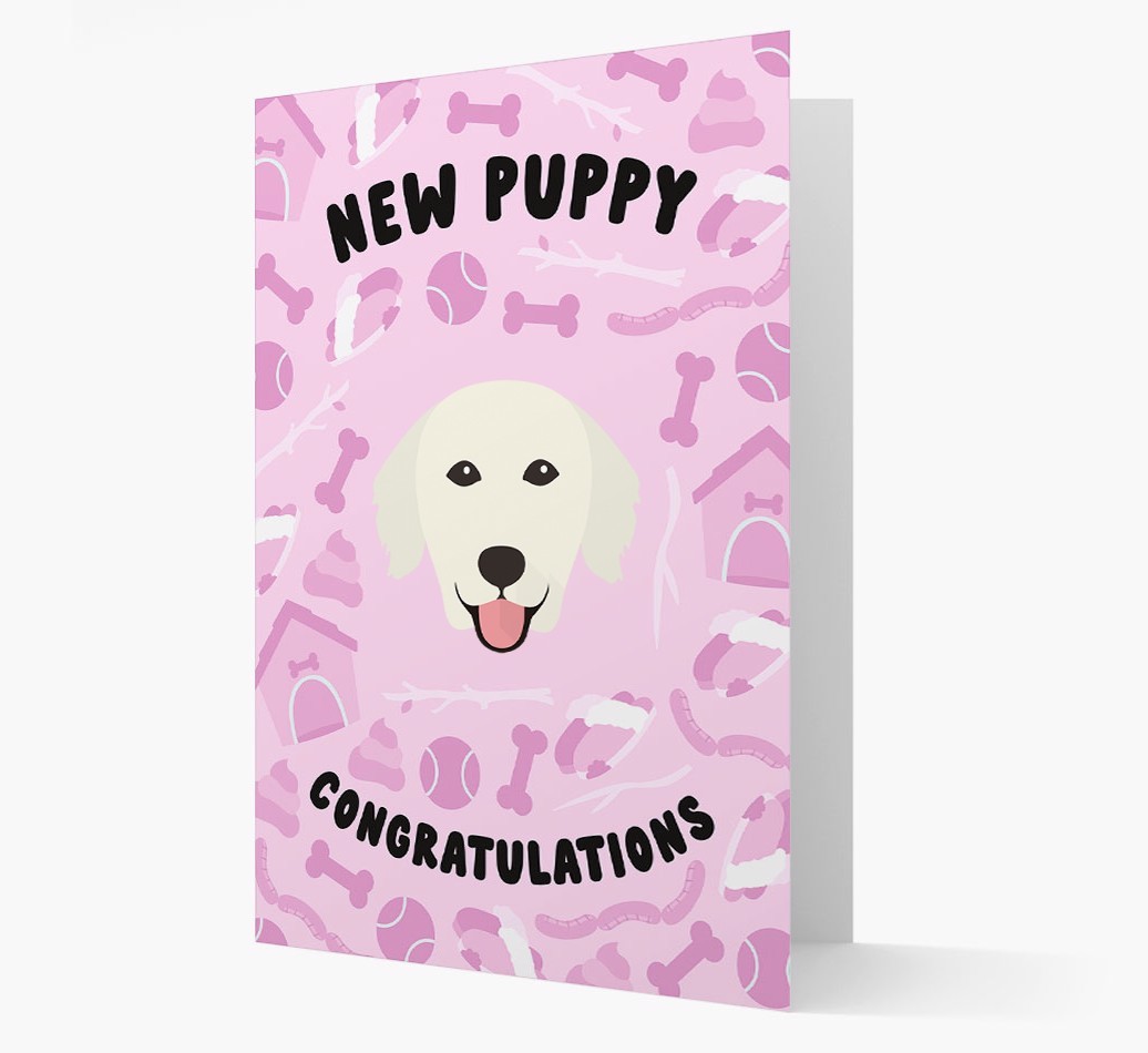 New Puppy, Congratulations: Personalized {breedFullName} Card