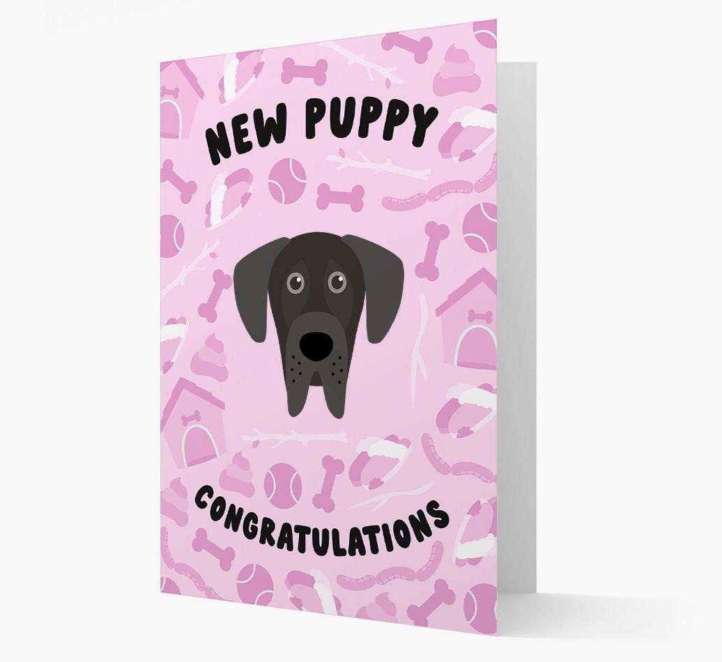 New Puppy, Congratulations: Personalized {breedFullName} Card