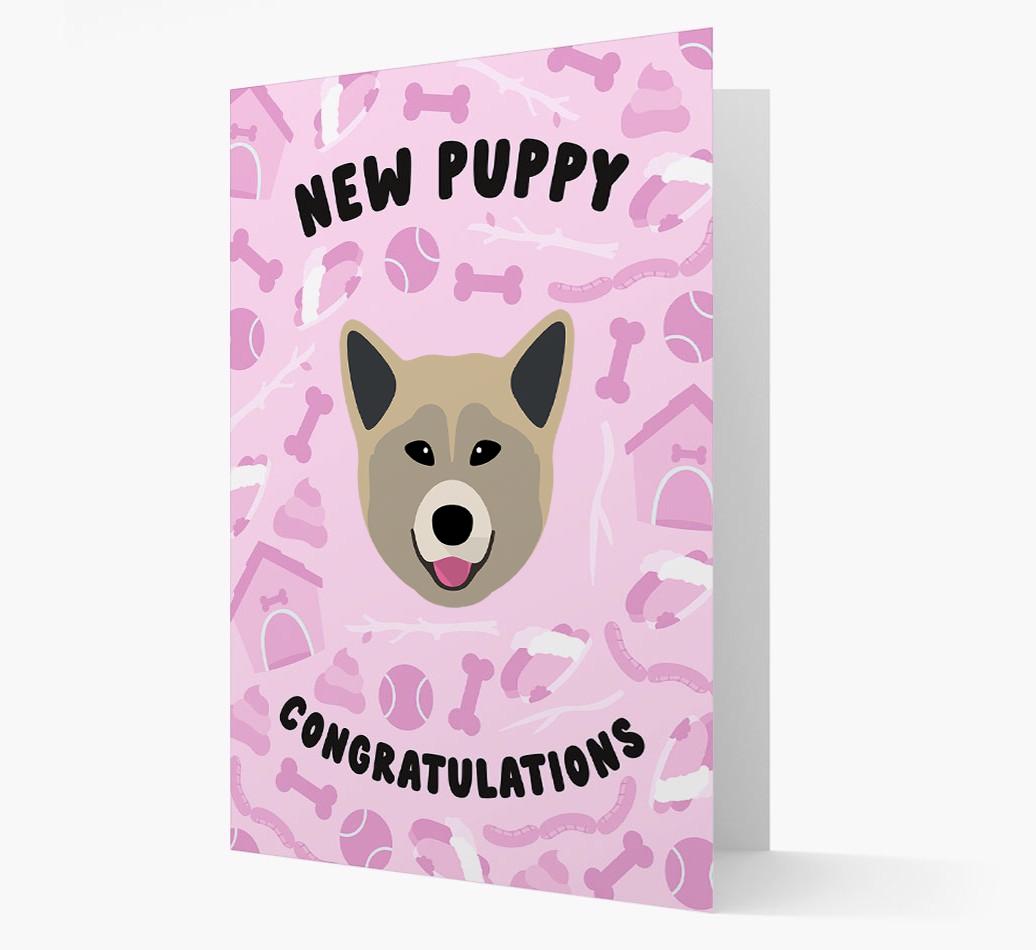 New Puppy, Congratulations: Personalized {breedFullName} Card