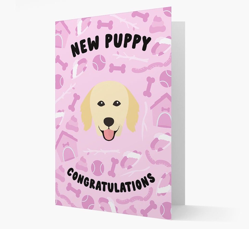 New Puppy, Congratulations: Personalized {breedFullName} Card