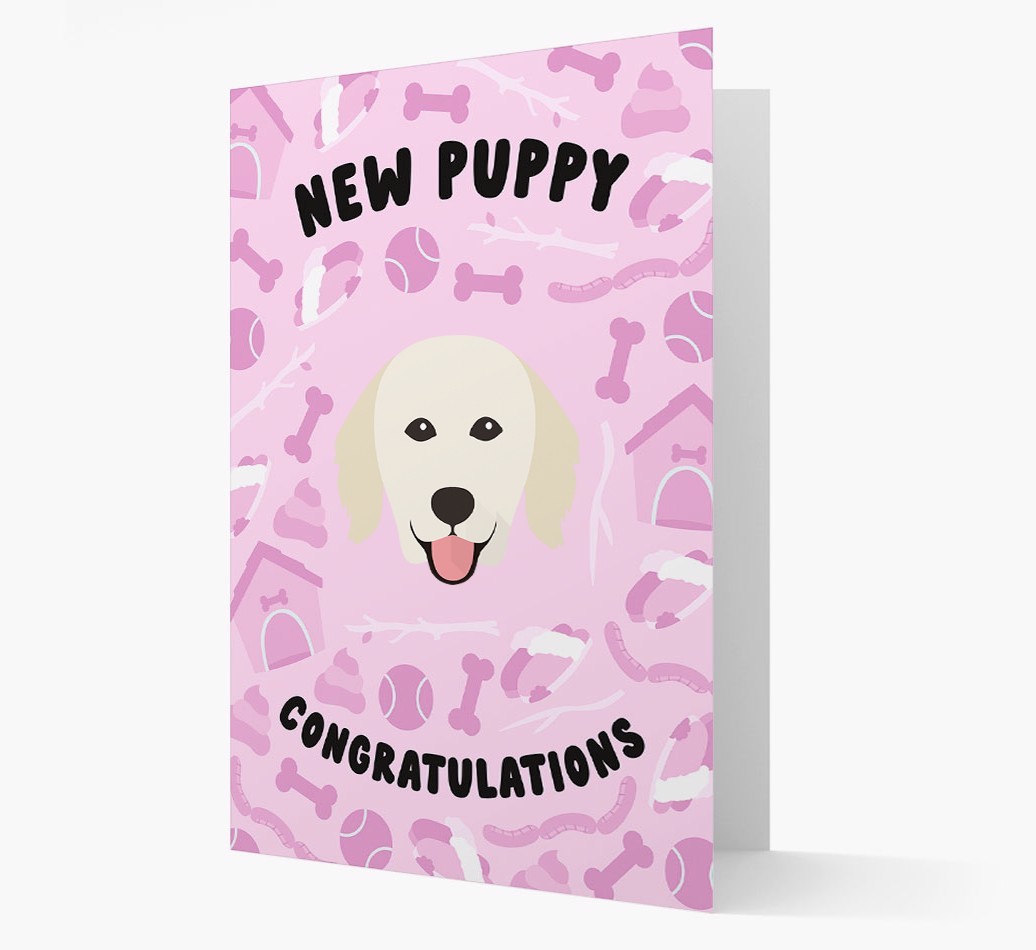 New Puppy, Congratulations: Personalized {breedFullName} Card