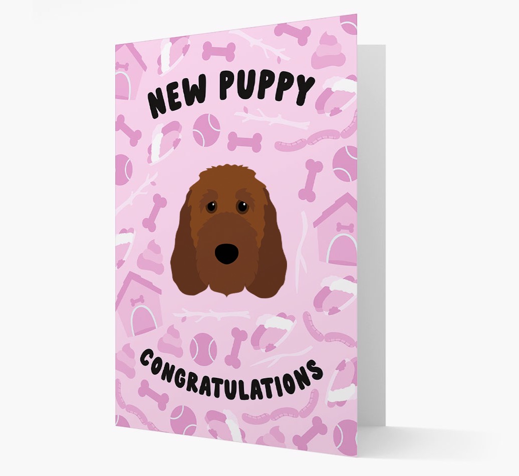New Puppy, Congratulations: Personalized {breedFullName} Card