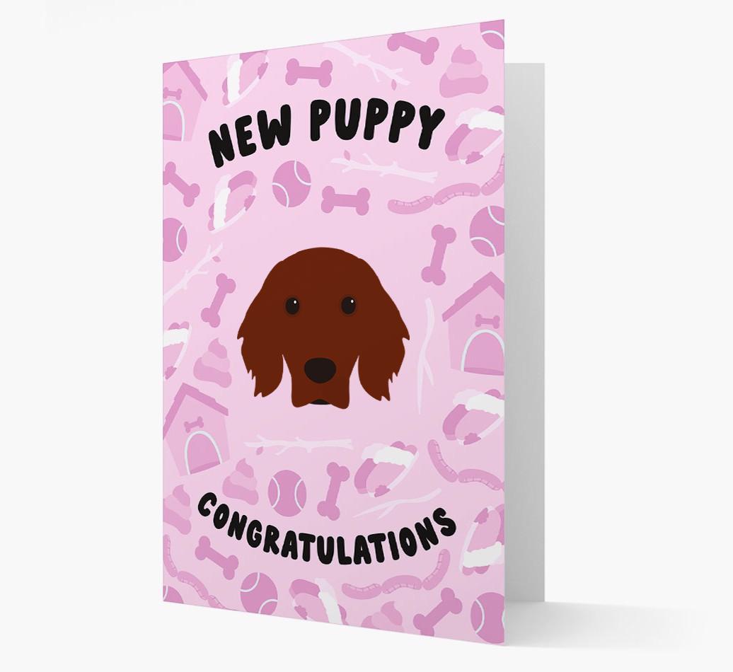 New Puppy, Congratulations: Personalized {breedFullName} Card