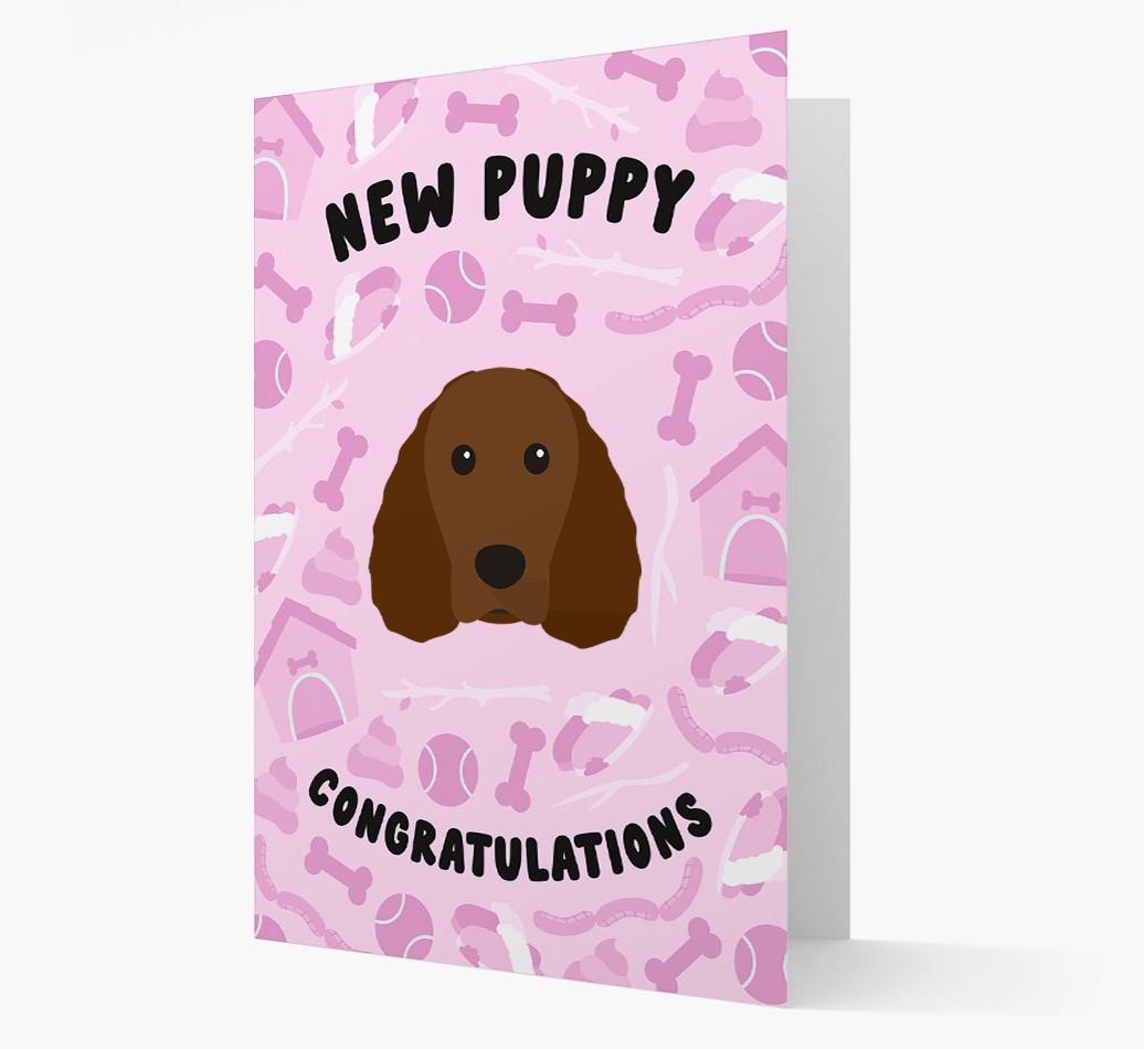 New Puppy, Congratulations: Personalized {breedFullName} Card