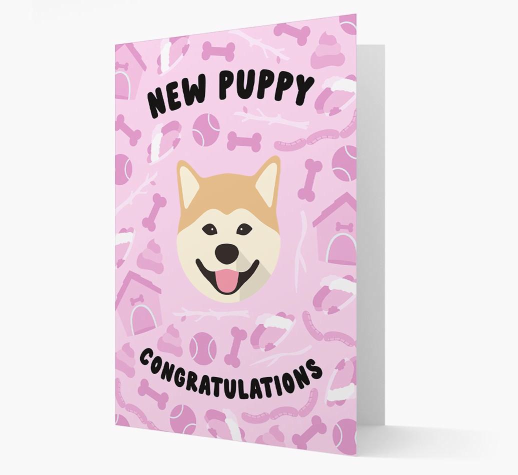 New Puppy, Congratulations: Personalized {breedFullName} Card