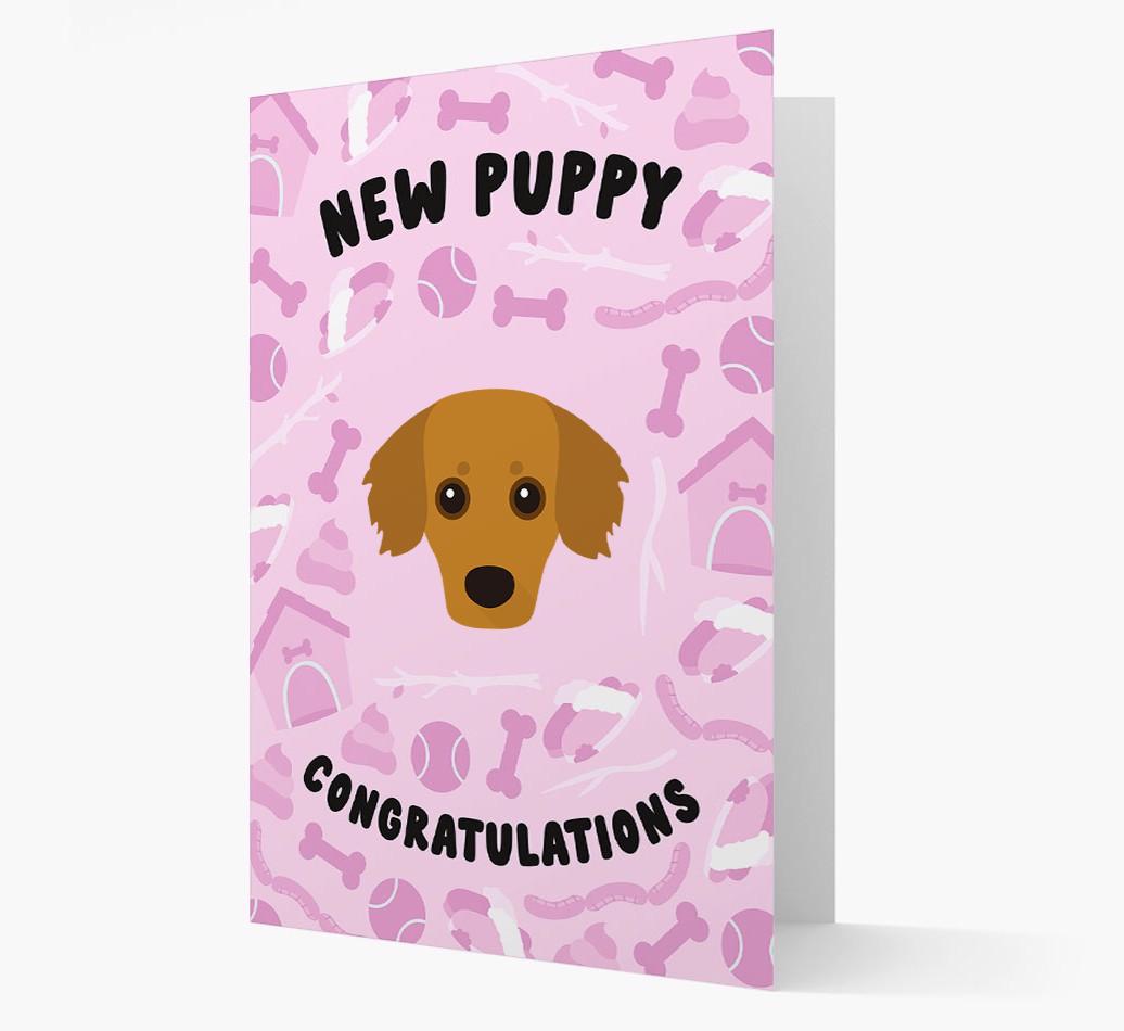 New Puppy, Congratulations: Personalized {breedFullName} Card