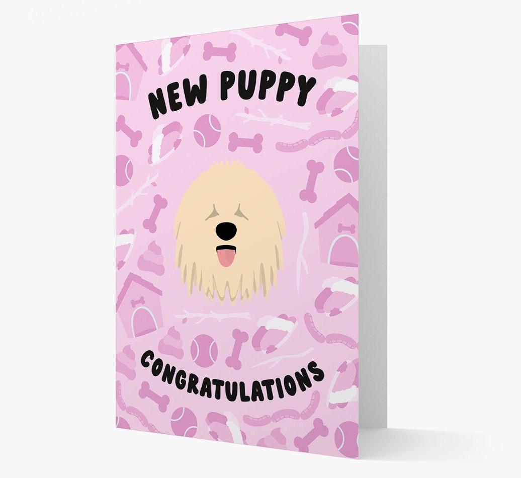 New Puppy, Congratulations: Personalized {breedFullName} Card