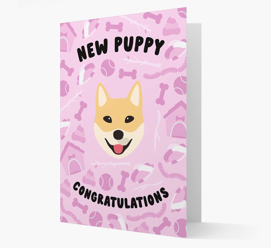 New Puppy, Congratulations: Personalized {breedFullName} Card