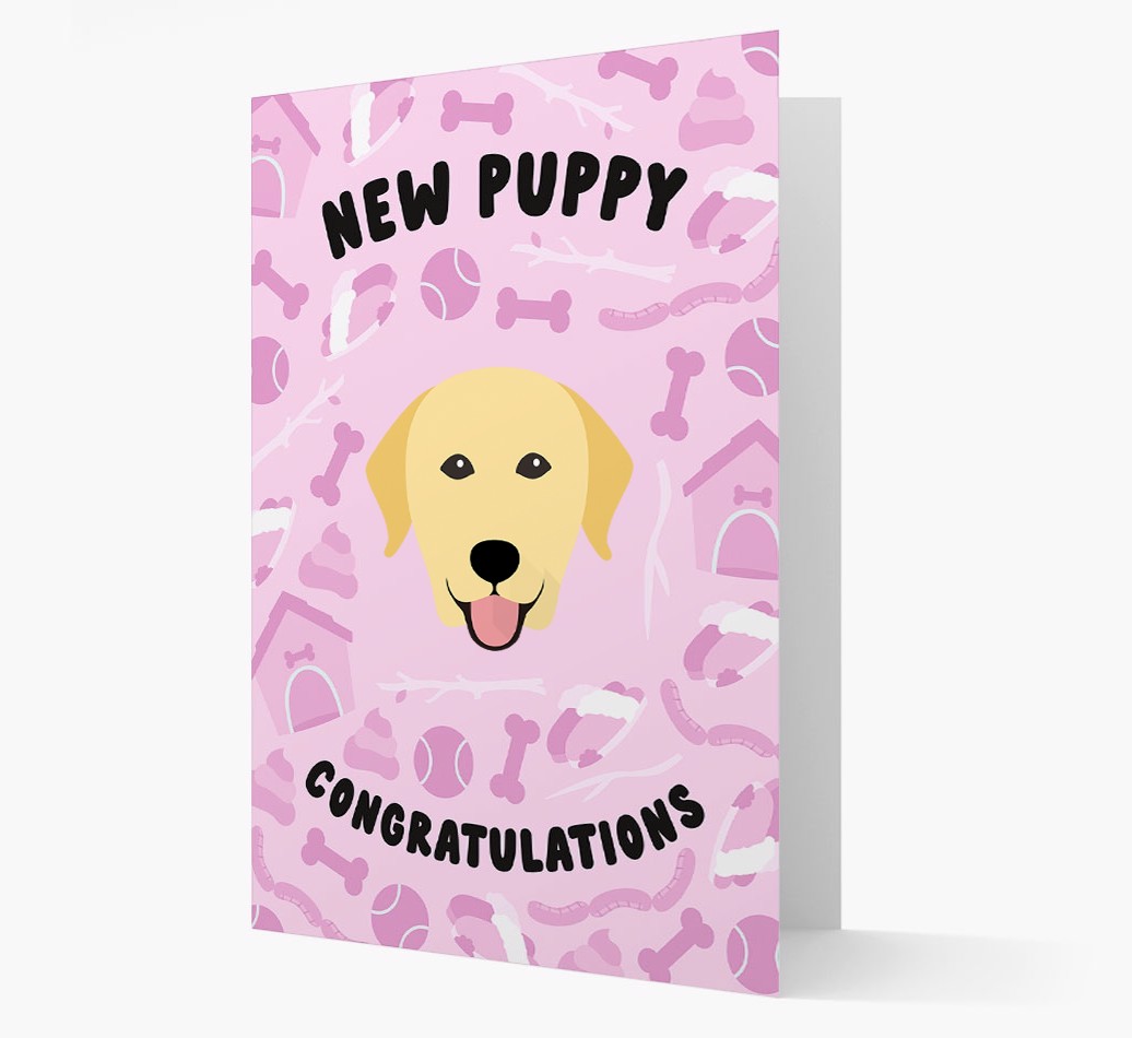 New Puppy, Congratulations: Personalized {breedFullName} Card